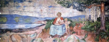 alma mater 1916 Edvard Munch Expresionismo Pinturas al óleo